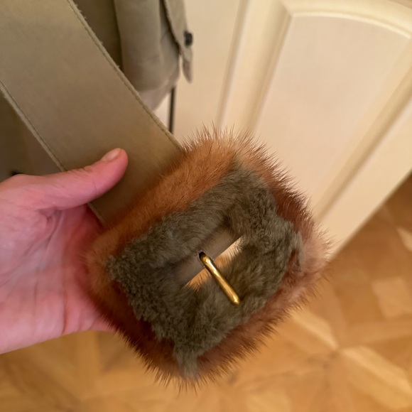 ERMANNO SCERVINO PARKA WITHREAL MINK FUR